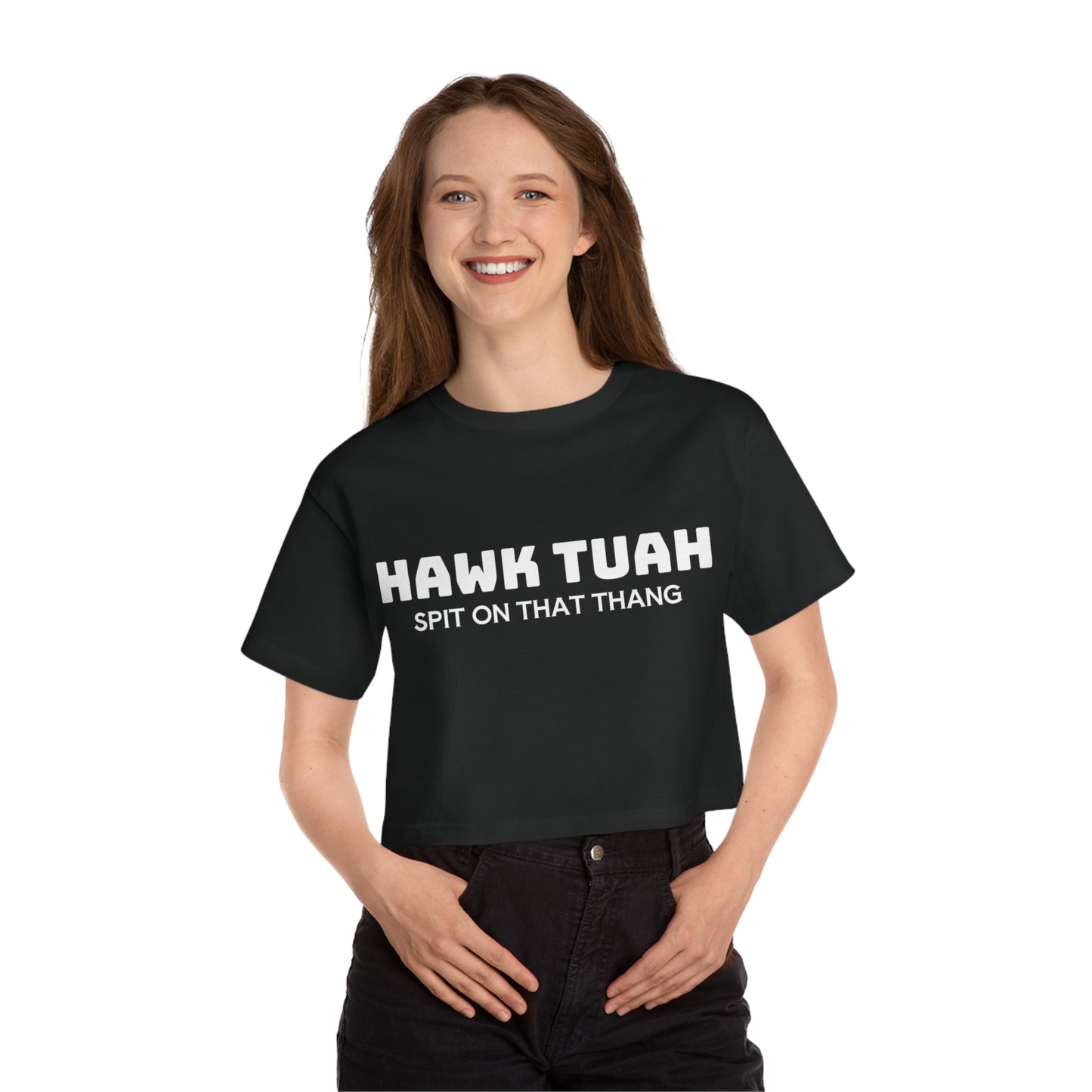 HAWK TUAH Cropped T-Shirt
