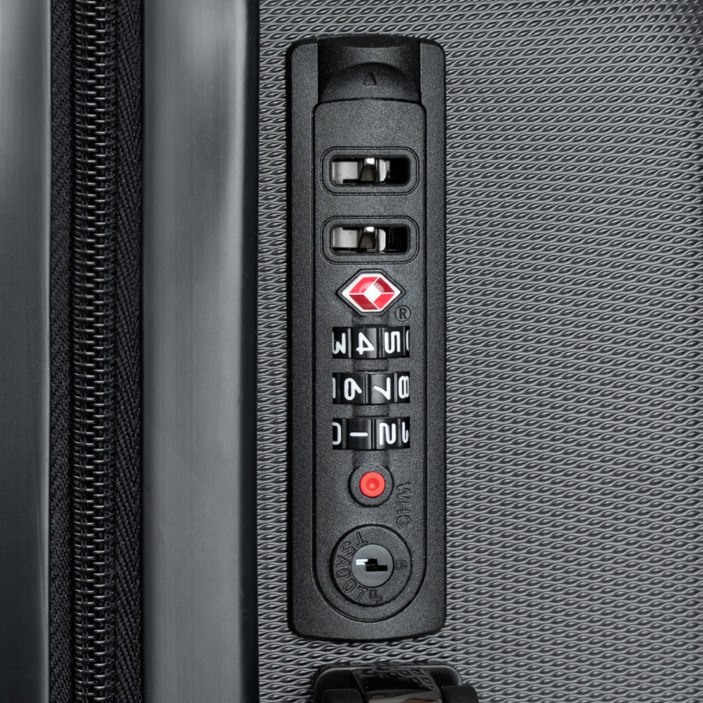 Bold Red Hands Design Suitcase