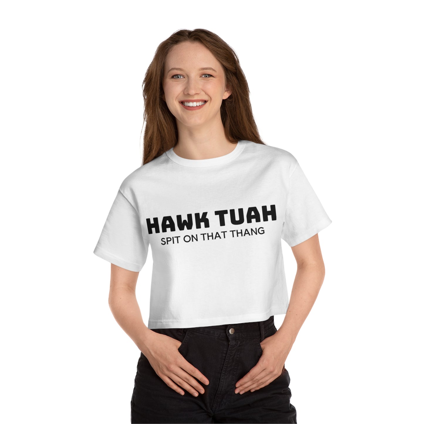 HAWK TUAH Cropped T-Shirt