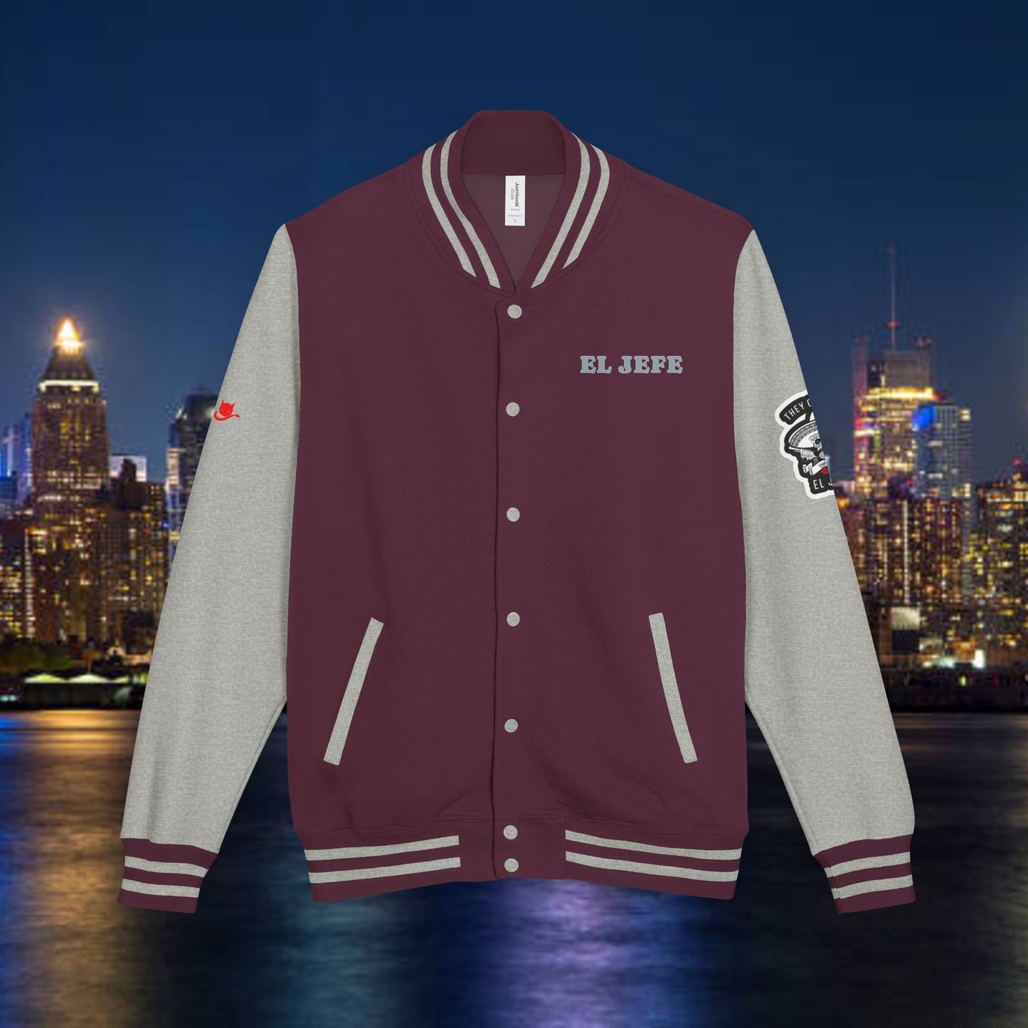 EL JEFE Crown Varsity Jacket
