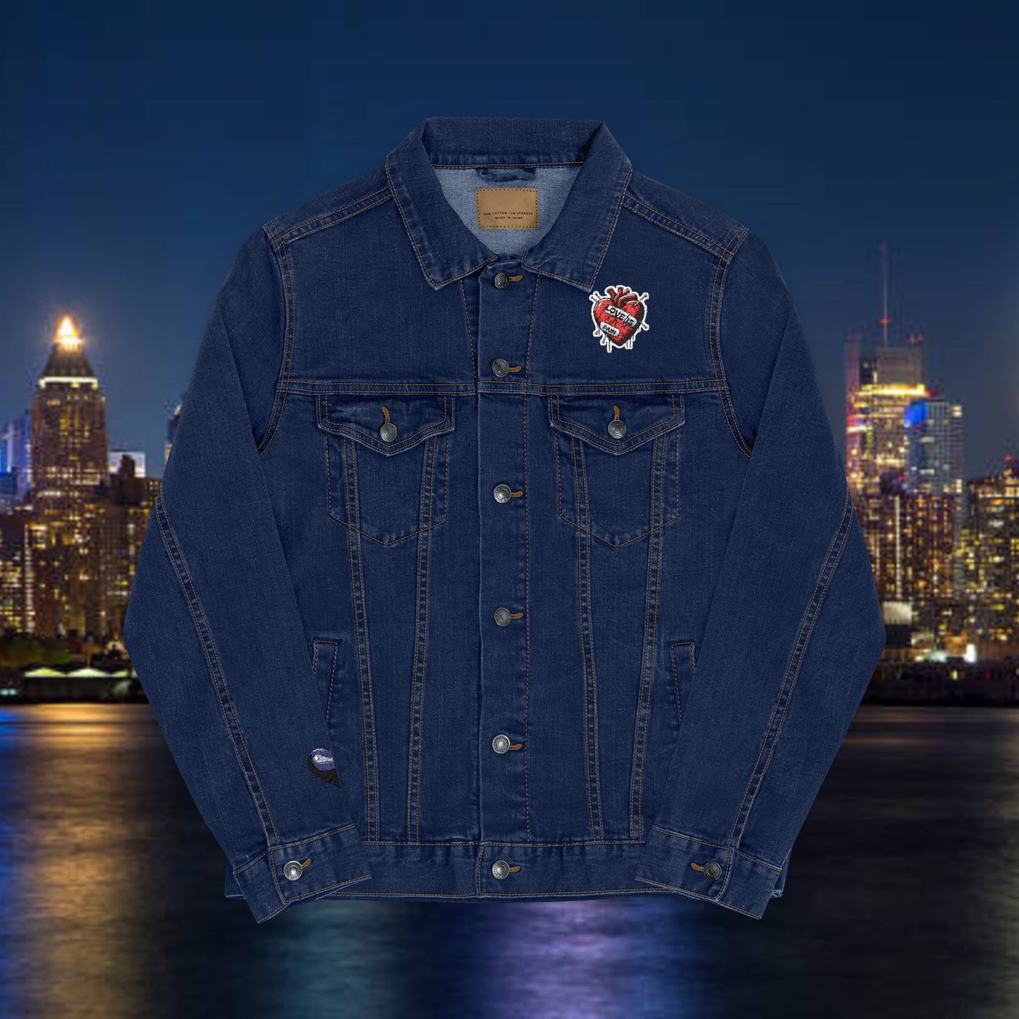 "LOVE IS PAIN" DENIM JACKET